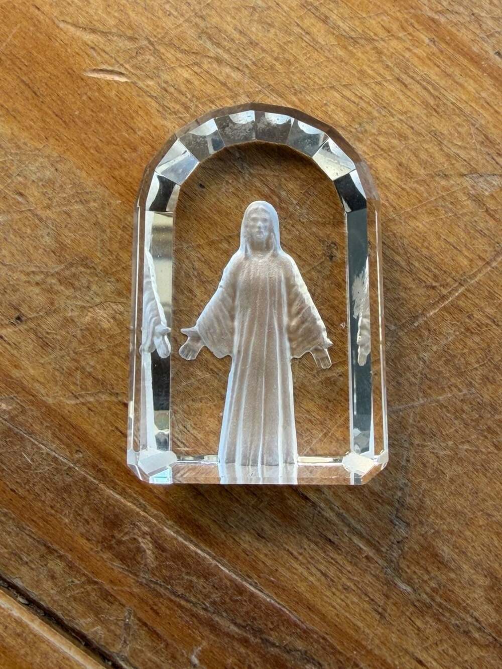 House Of Lloyd Crystal Christus Mini 3D Engraved Statue Figurine